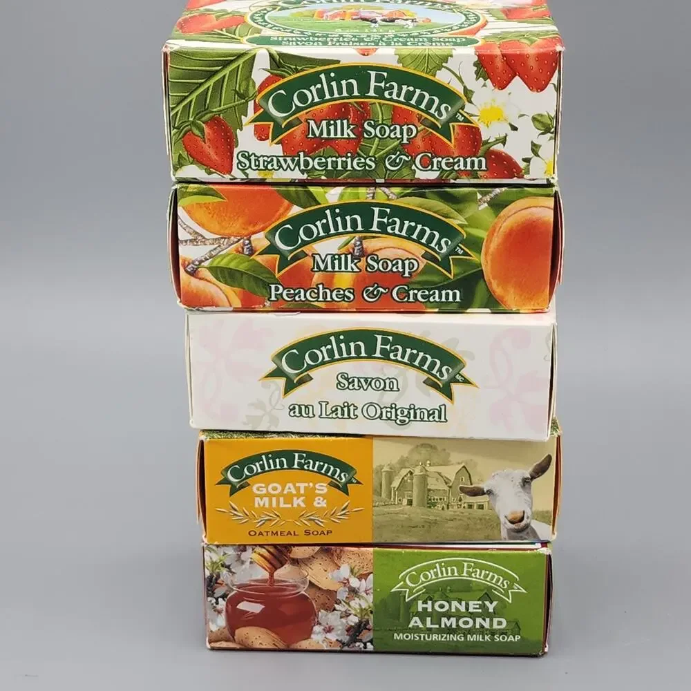 Corlin Farms Moisturizing Milk Soap Lot of 5 Assorted Scents New